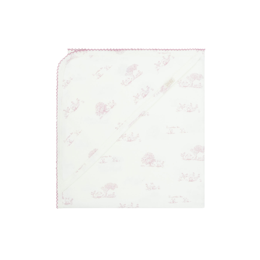 Toile All Print Blanket - Pink