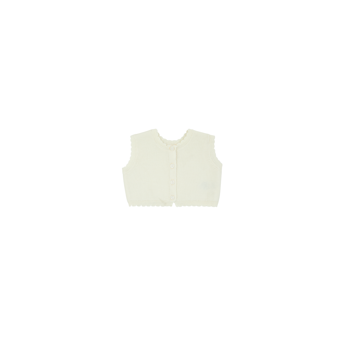 Knit Vest - Cream