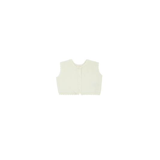 Knit Vest - Cream