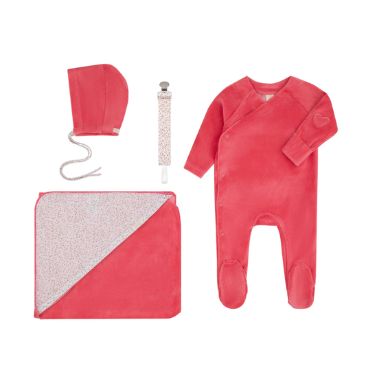 Floral Print Baby Gift Set