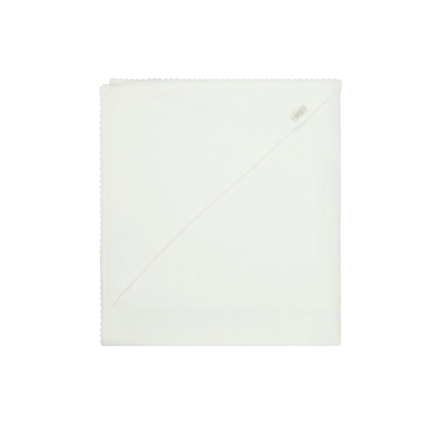 Pointelle Blanket - White