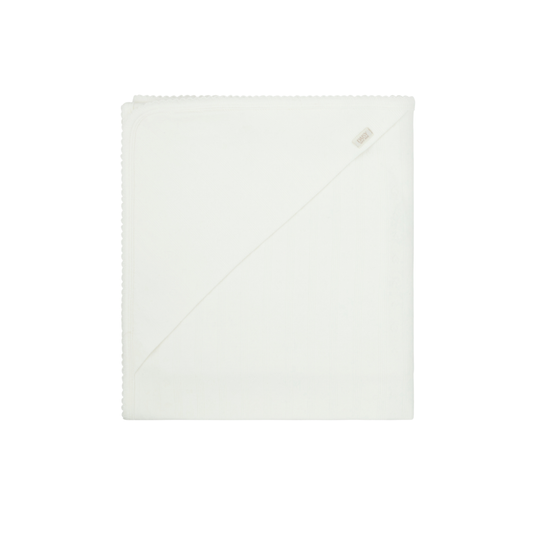Pointelle Blanket - White