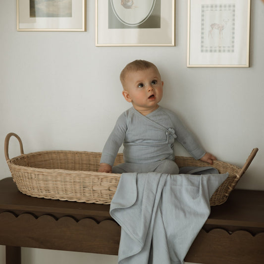 Pointelle - Blue - Bonnet